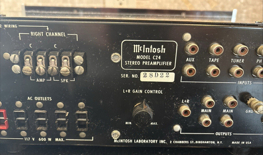 McIntosh C24 Solid State Stereo Preamplifier perfect working condition
