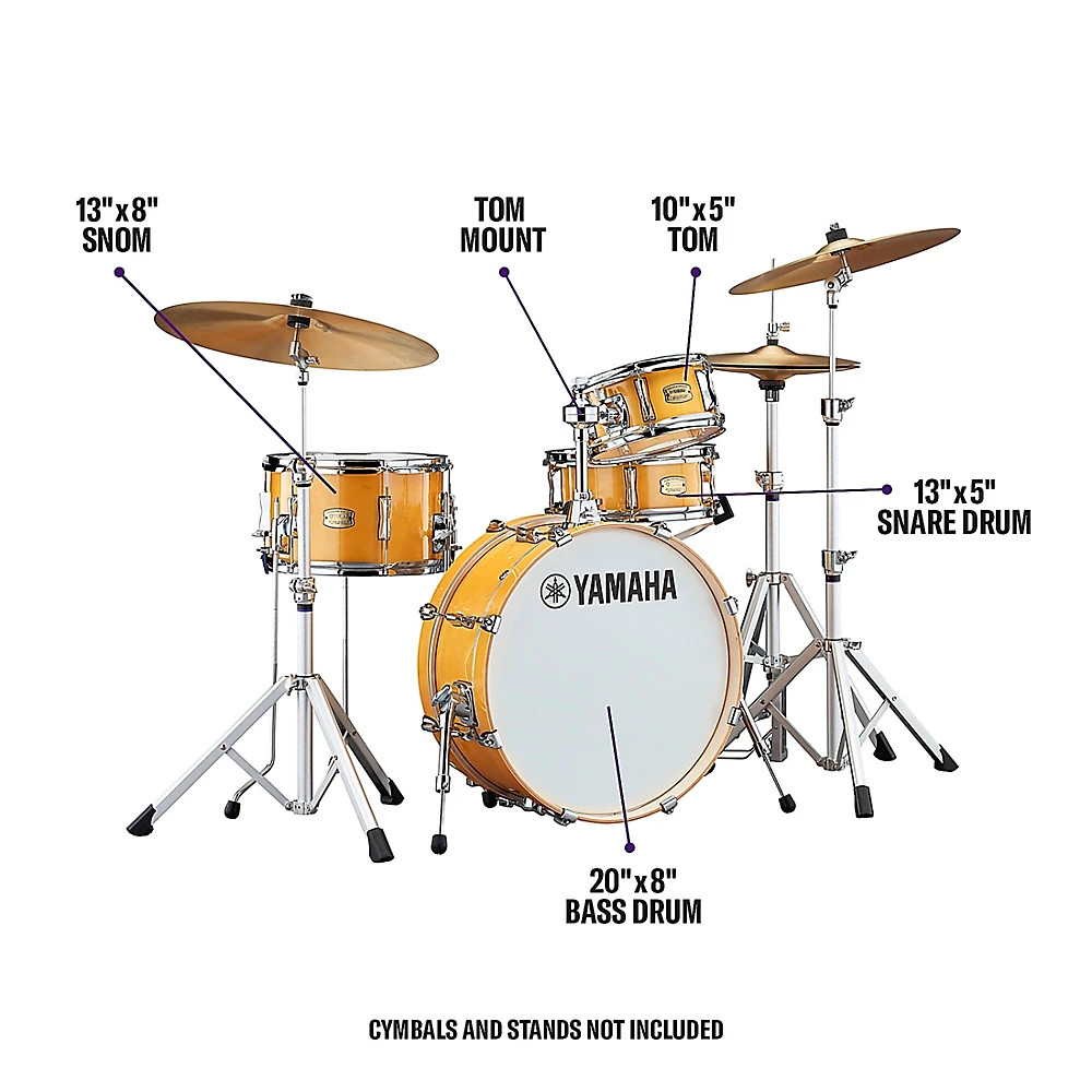 Yamaha Stage Custom Hip 4-Piece Shell Pack Natural Wood