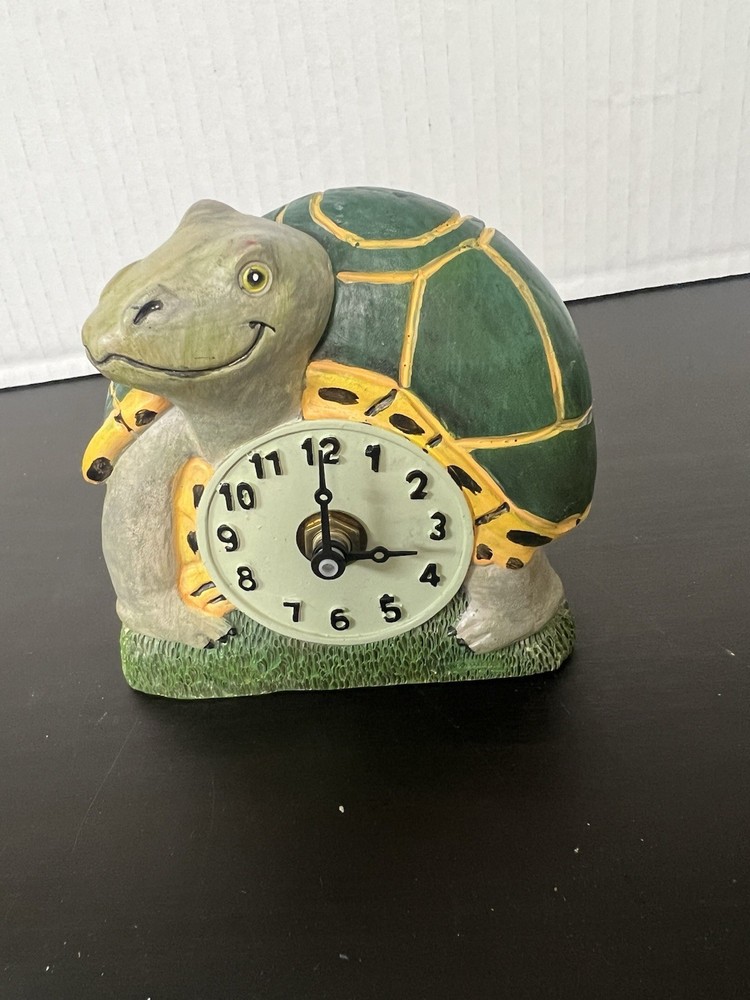 Spoontiques Turtle Clock In Resin