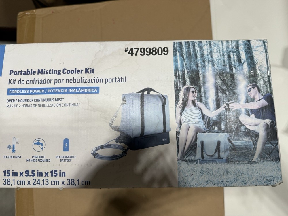 Project Source Portable Misting Cooler Kit #4799809 Brand New