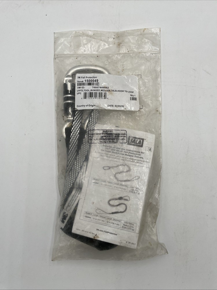 3M DBI-SALA Hook2Loop Bungee Tether (Model 1500049)