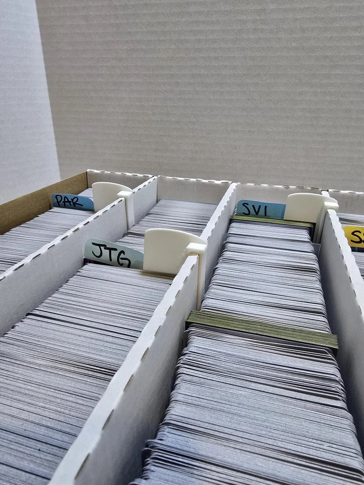 TCG 5 Row Storage Box Divider Clips | 3D Printed Bulk Card Organizer | 5pack