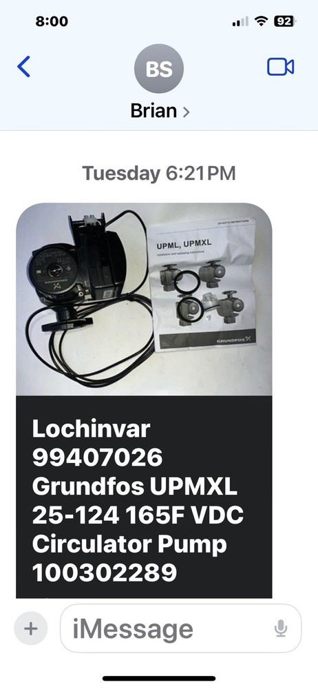 Grundfos Circulator Pump