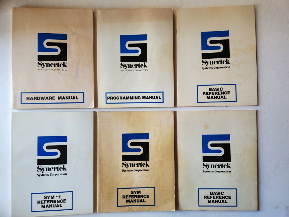Vtg 1970s Synertek Systems Hardware Programming/Reference Manuals MCS6500/SY6500