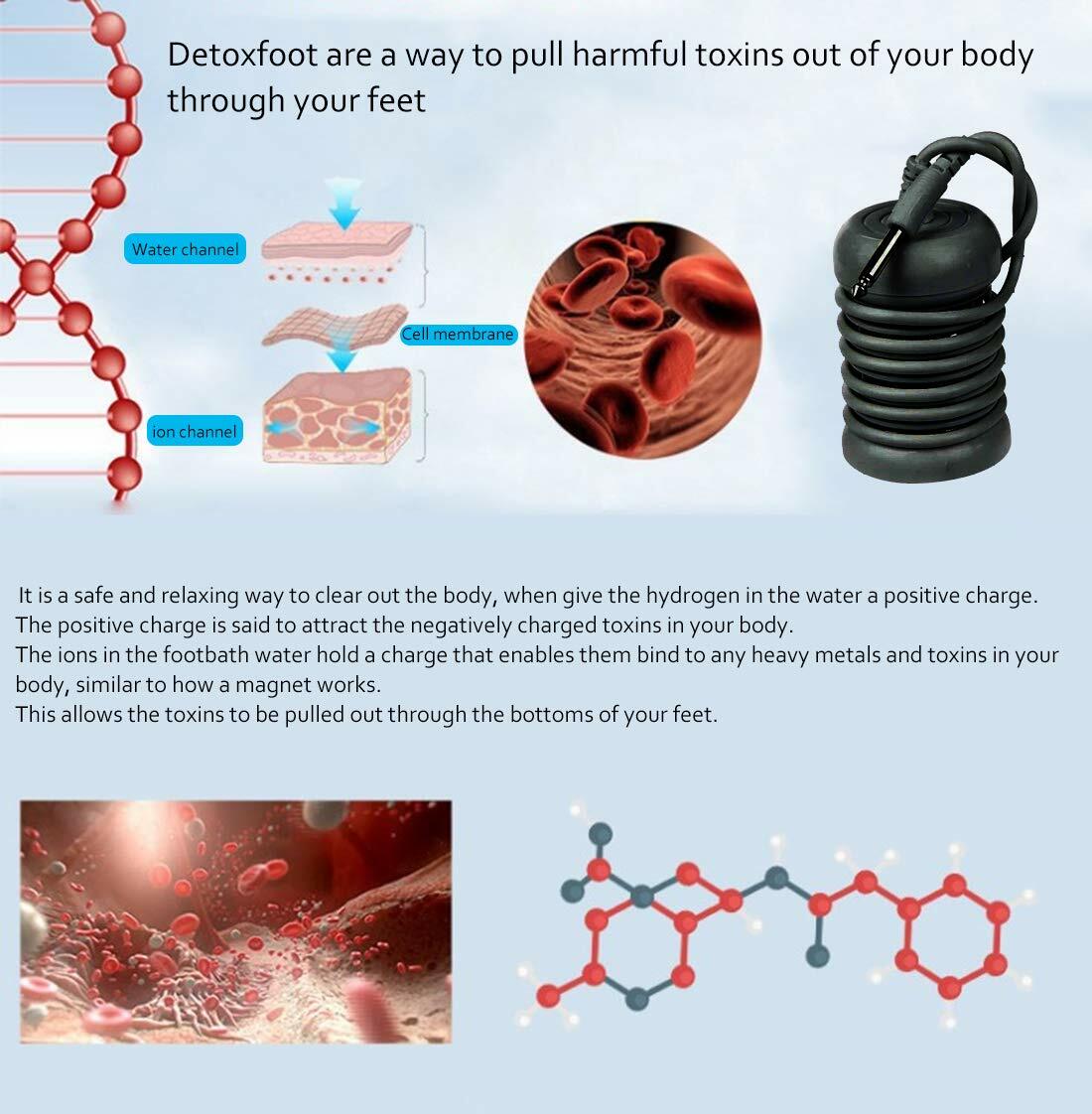 Ionic Detox Foot Bath Cleanse Spa Ion Kit Machine W/Tub Basin Array For Home