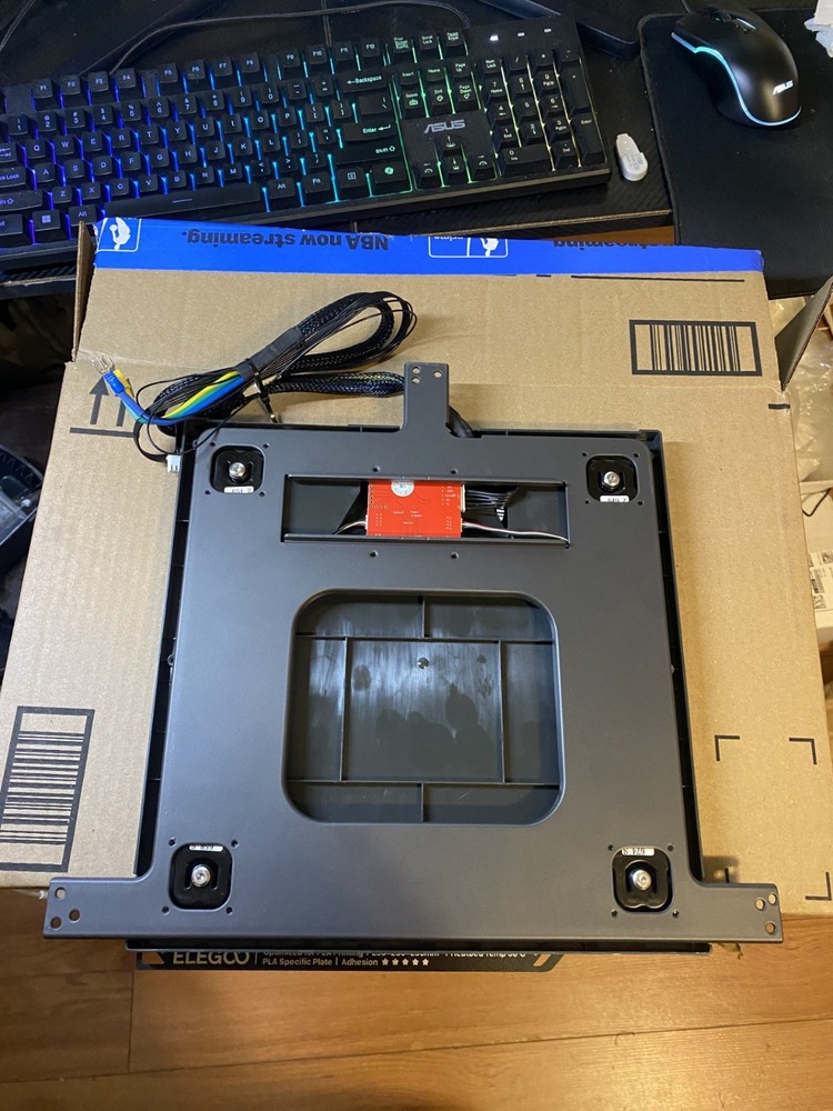 Centauri Carbon Heated bed assembly w/wire connectors to easy replacement