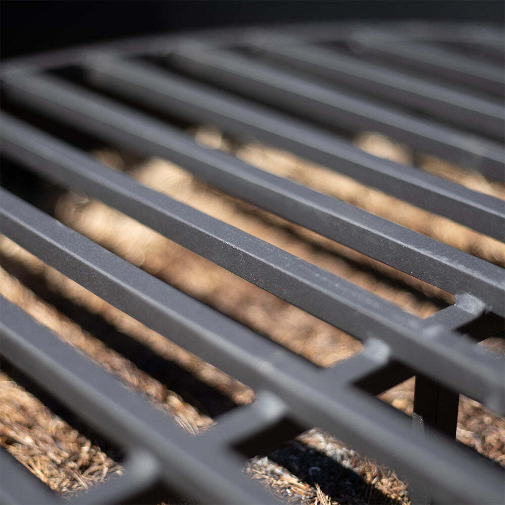 Ash & Ember Round 36" Fire Pit Grate, High Efficiency Elevated Steel Grate