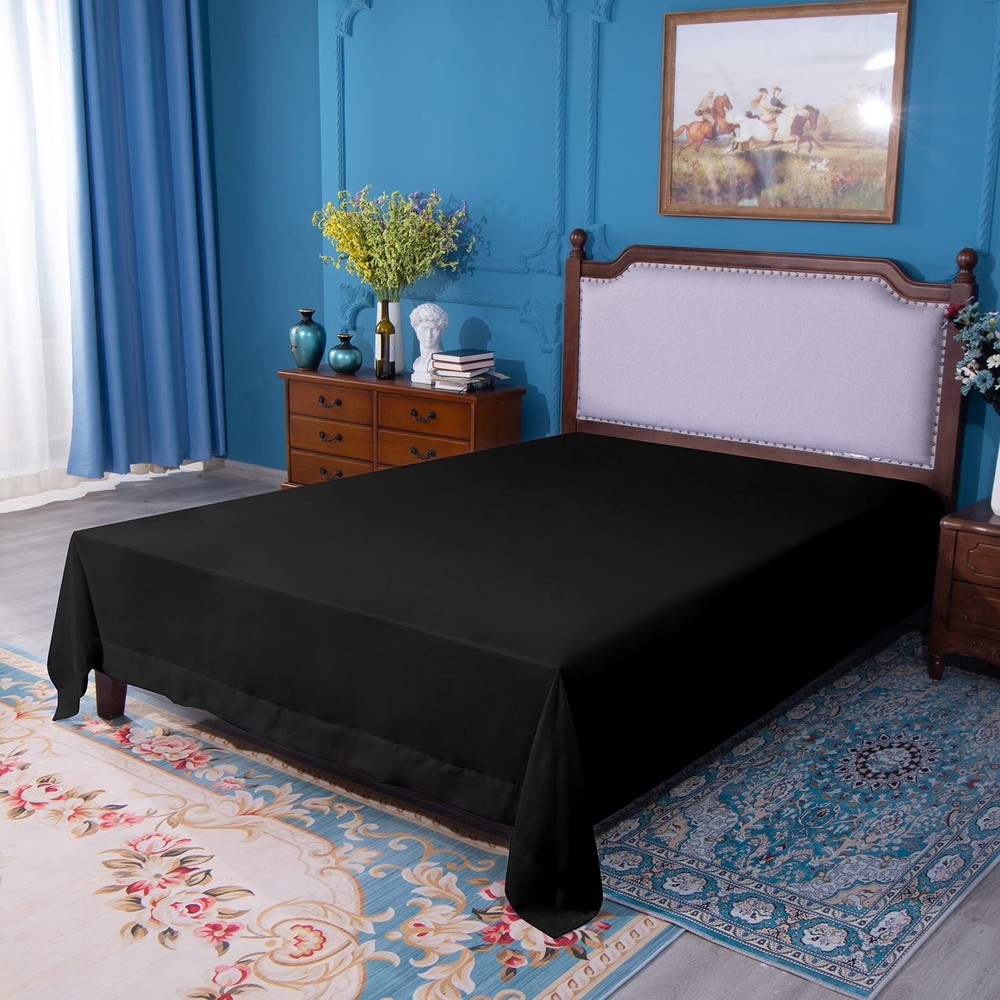 NTBAY Full Flat Sheet Only - Brushed Microfiber, Soft, Wrinkle-Free