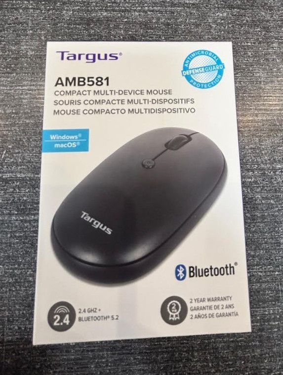 Targus Compact Multi-Device Bluetooth Antimicrobial Keyboard and Compact Mouse