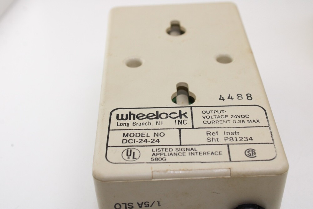Wheelock DCI-24-24 Dry Contact Interface 120VAC Input 24VDC Output