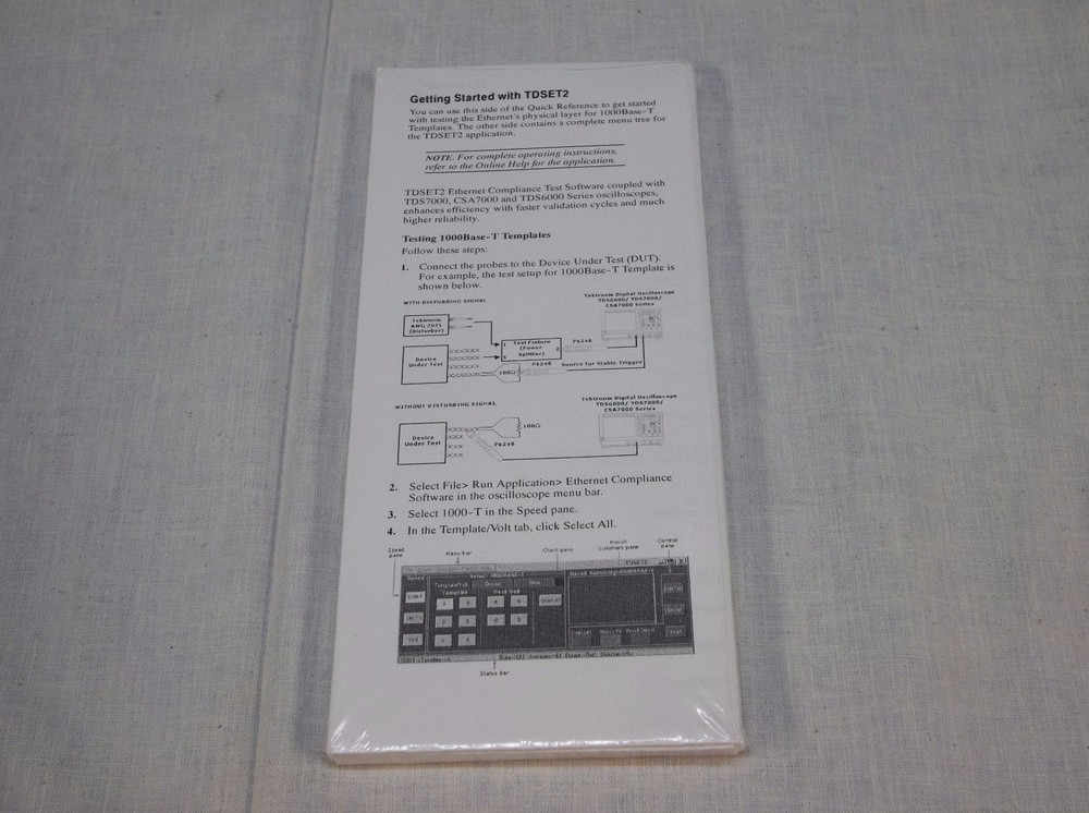 Tektronix TDSJIT3 TDSJIT3E Jitter Analysys Application Reference 020-2454-06