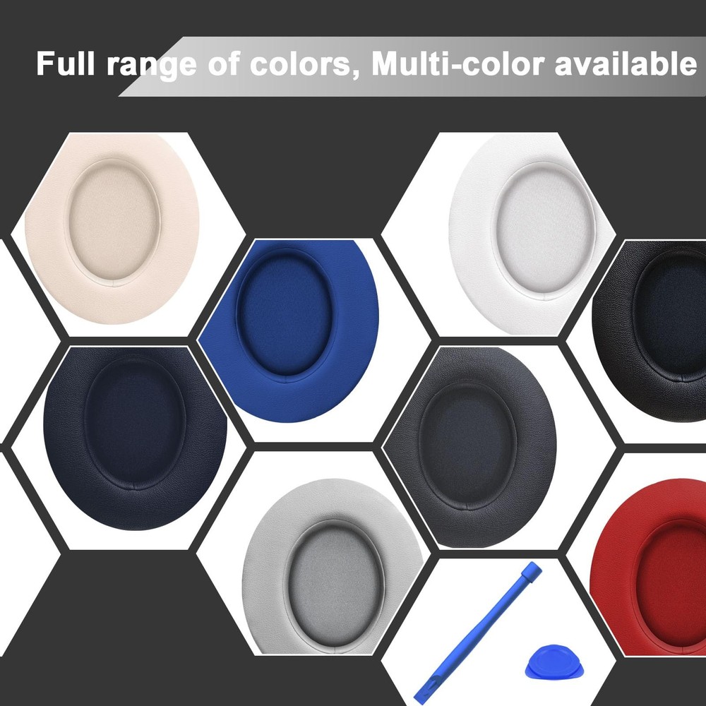 Replacement Ear Pads for Beats Studio 2 & 3 Wired & Shadow Gray