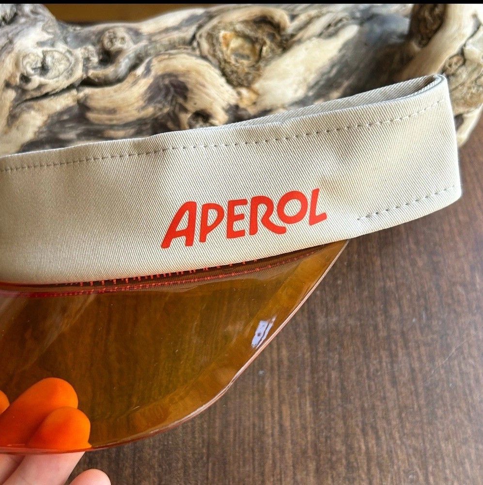 Aperol Spritz Clear Bill Adjustable Visor Hat **BRAND NEW**