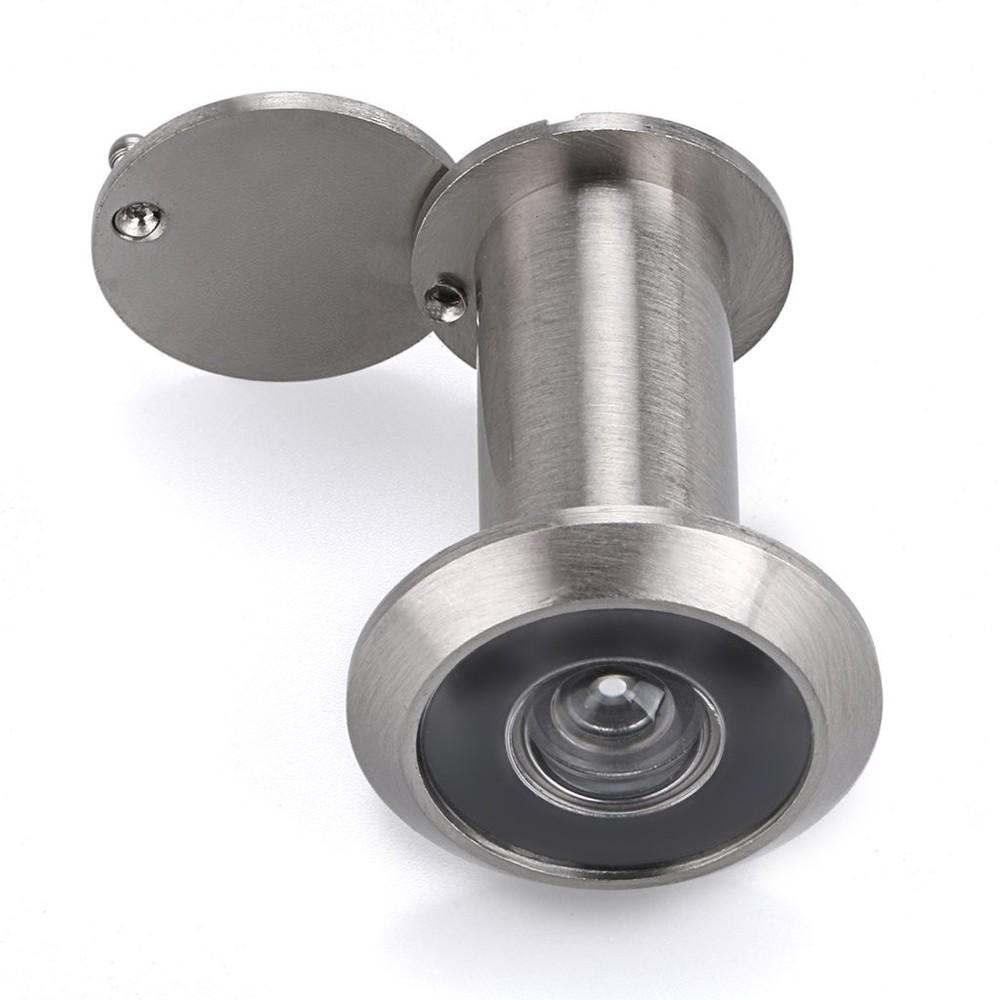 Sumnacon Safety Door Viewer,Solid Brass 220-degree 22mm, Silver