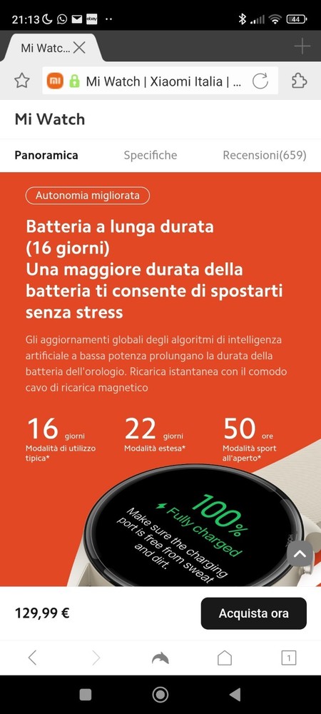 Mi Watch Model XMWTCL02