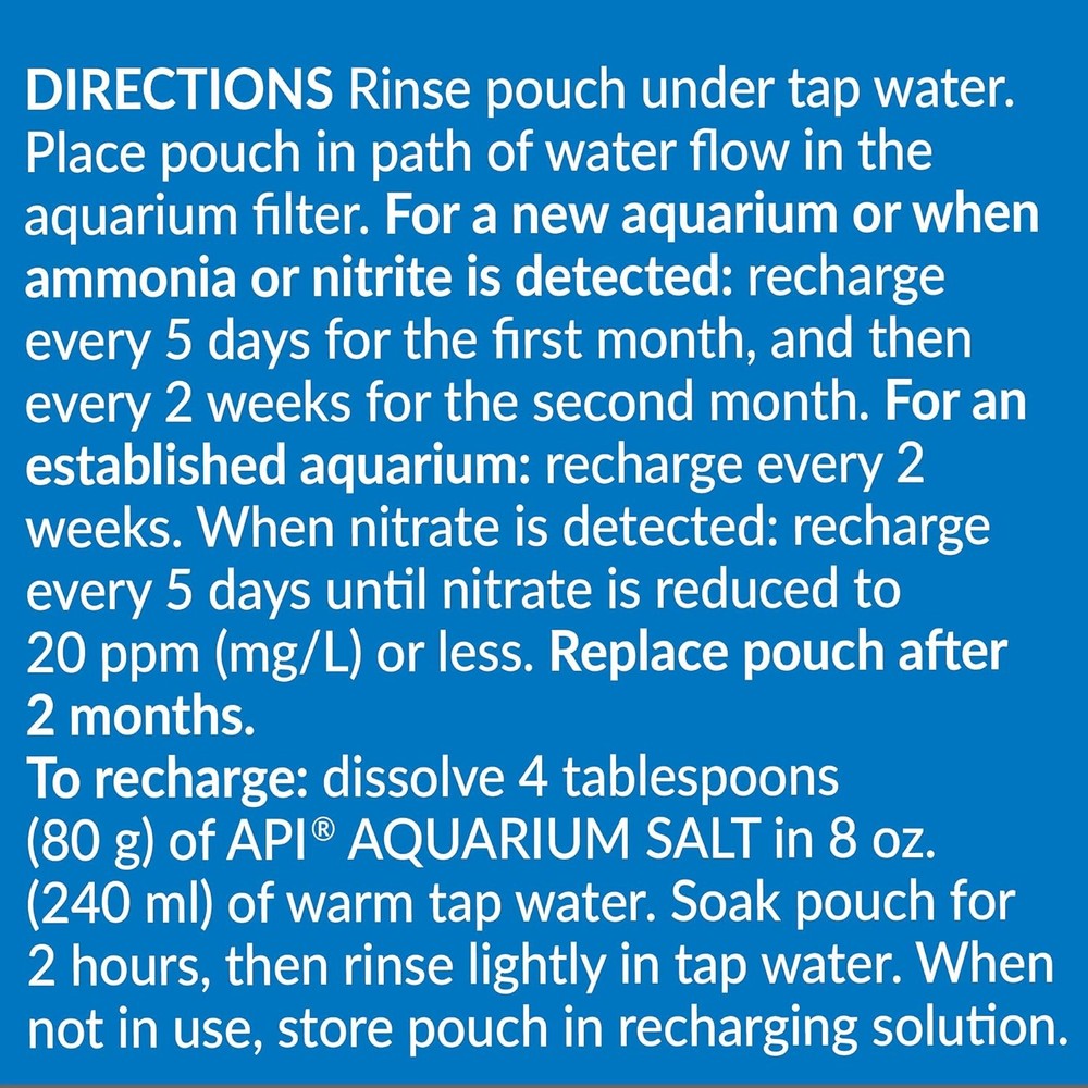 API Nitra-Zorb Large Filter Pouch Size 6
