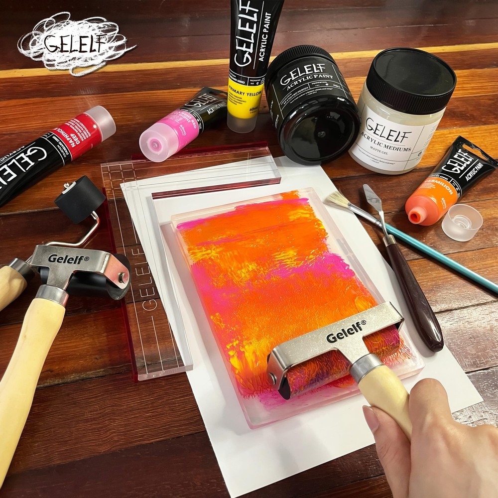 Smooth Peeling Brayer Roller - Wood Hand Roller Rollers Ink Roller Tape Rolle...