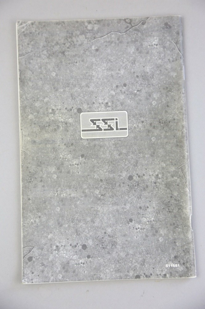 Advanced Dungeons & Dragons Hack Forgotten Realms Game Booklet Instructions Only