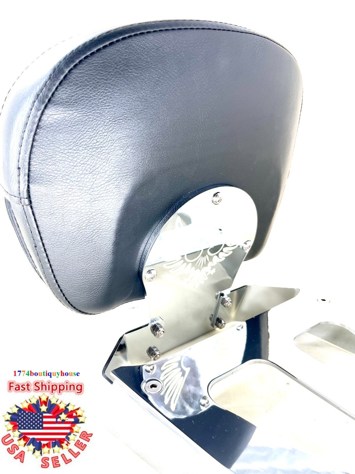 NEW Tall Backrest SISSY BAR LUGGAGE RACK Harley Softail Deuce 00-2007 51114-02HD