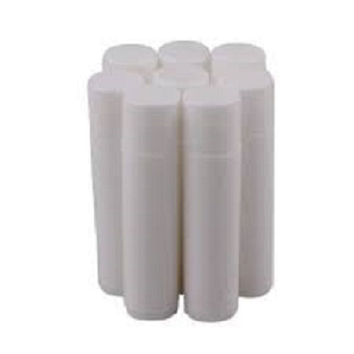 100 qty - .15 OZ white CHAPSTICK white LIP TUBES - WHITE caps- FREE SHIPPING