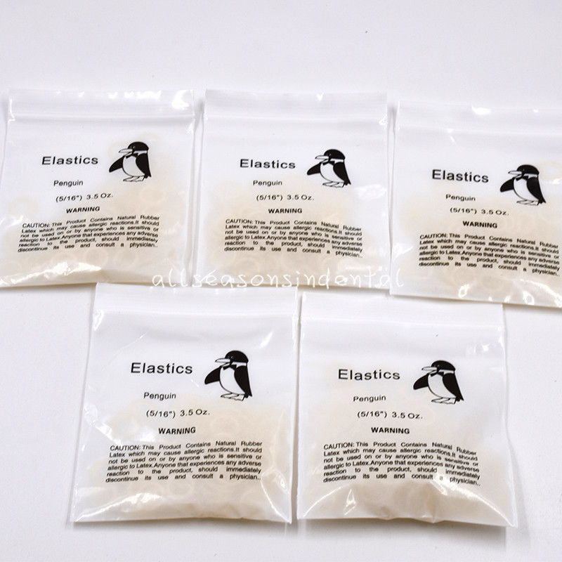 15 Sizes Dental Orthodontic Rubber Bands Elastics Latex Braces 3.5 /5.0 /6.5 oz