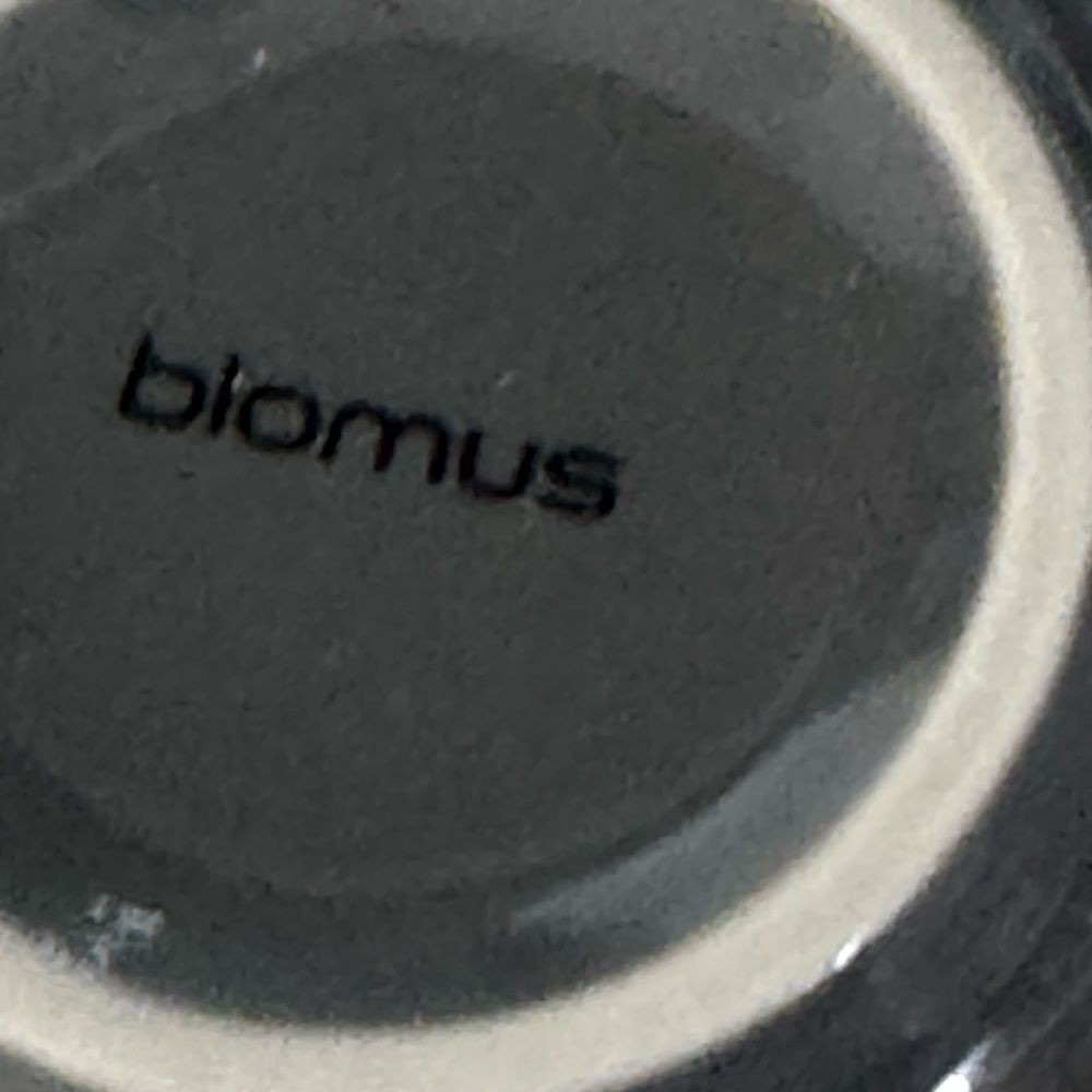 Blomus Gray Ceramic Cup and Saucer Set
