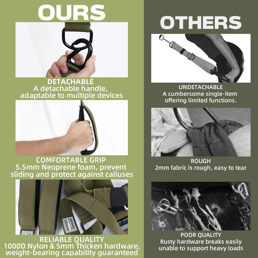 Tricep Rope Cable Attachment, Tricep Pull down Rope & Exercise Handles, Cable Ma