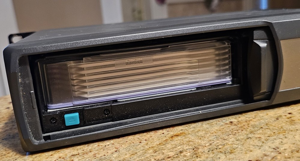 ALPINE CD Shuttle 6D Compact Disc Changer CHM-S630 w 6 Disc Magazine UNTESTED