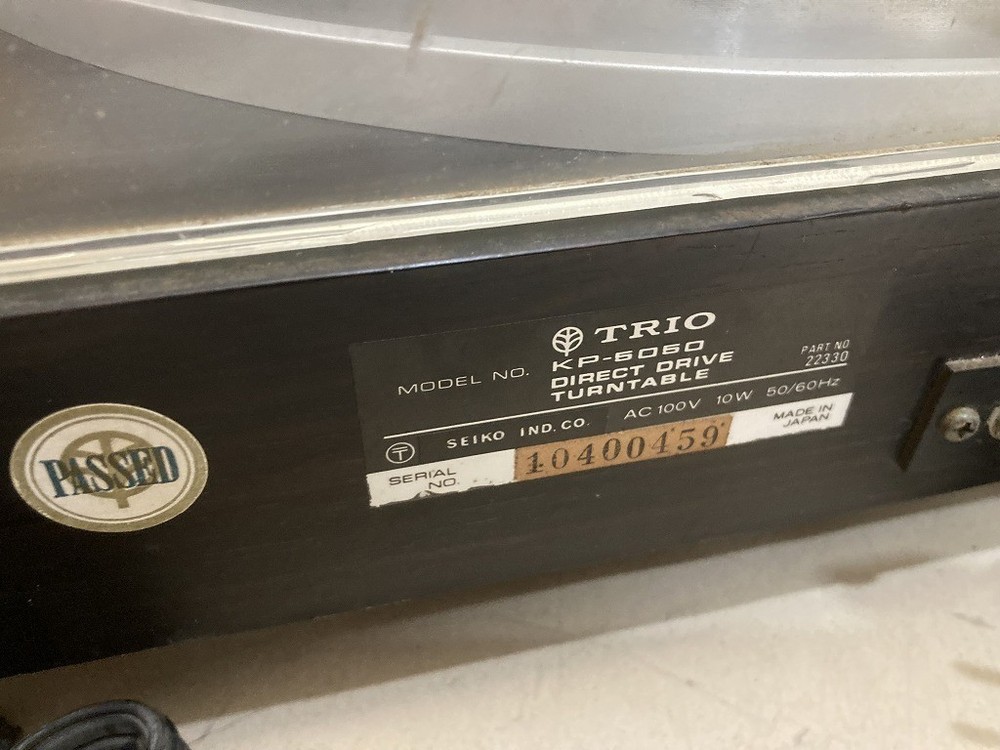 TRIO KP-5050 Direct Drive Turntable Record Player Working Hinge issue