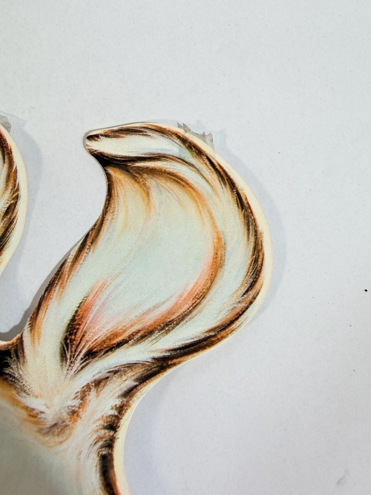 vintage 80's Die Cut Easter Bunny Paper Decor Jointed
