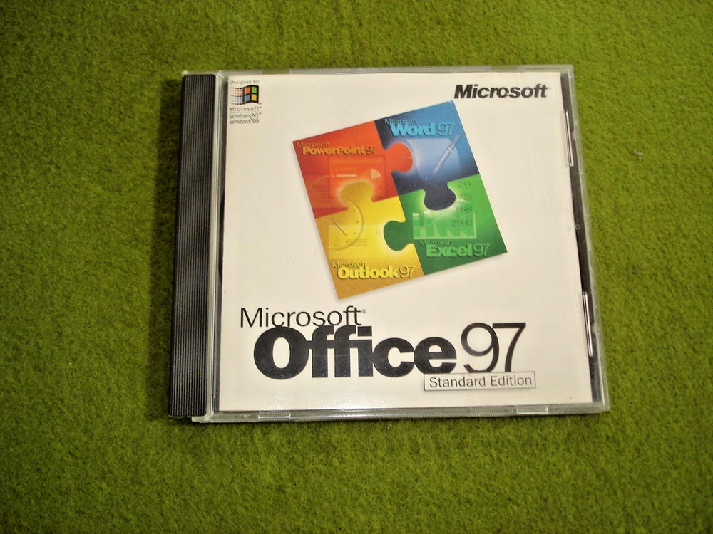 Microsoft Office '97 Standard Edition CD-ROM with Key