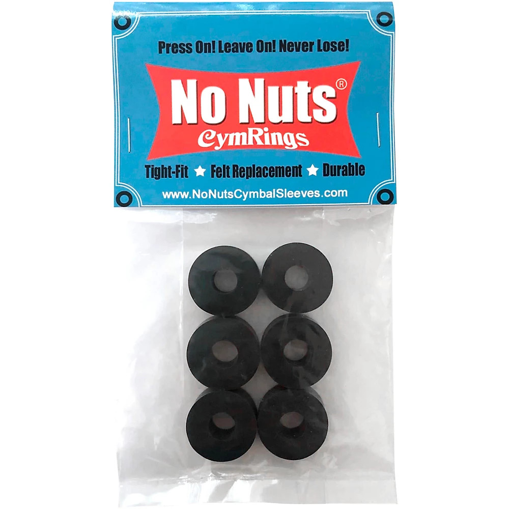 No Nuts CymRings 6-Pack Black