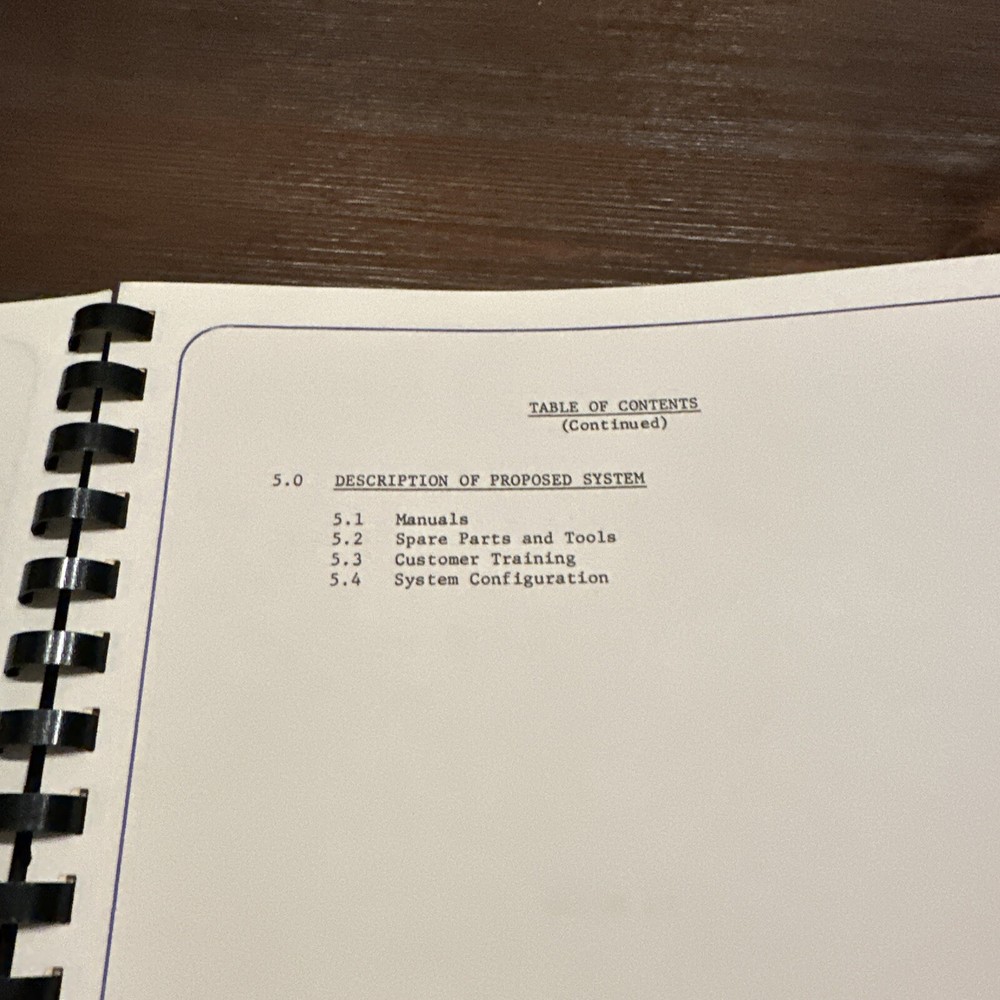 DIT-MCO 610F SD-P343 Wiring Analyzer System Technical Proposal Tape-Programmed