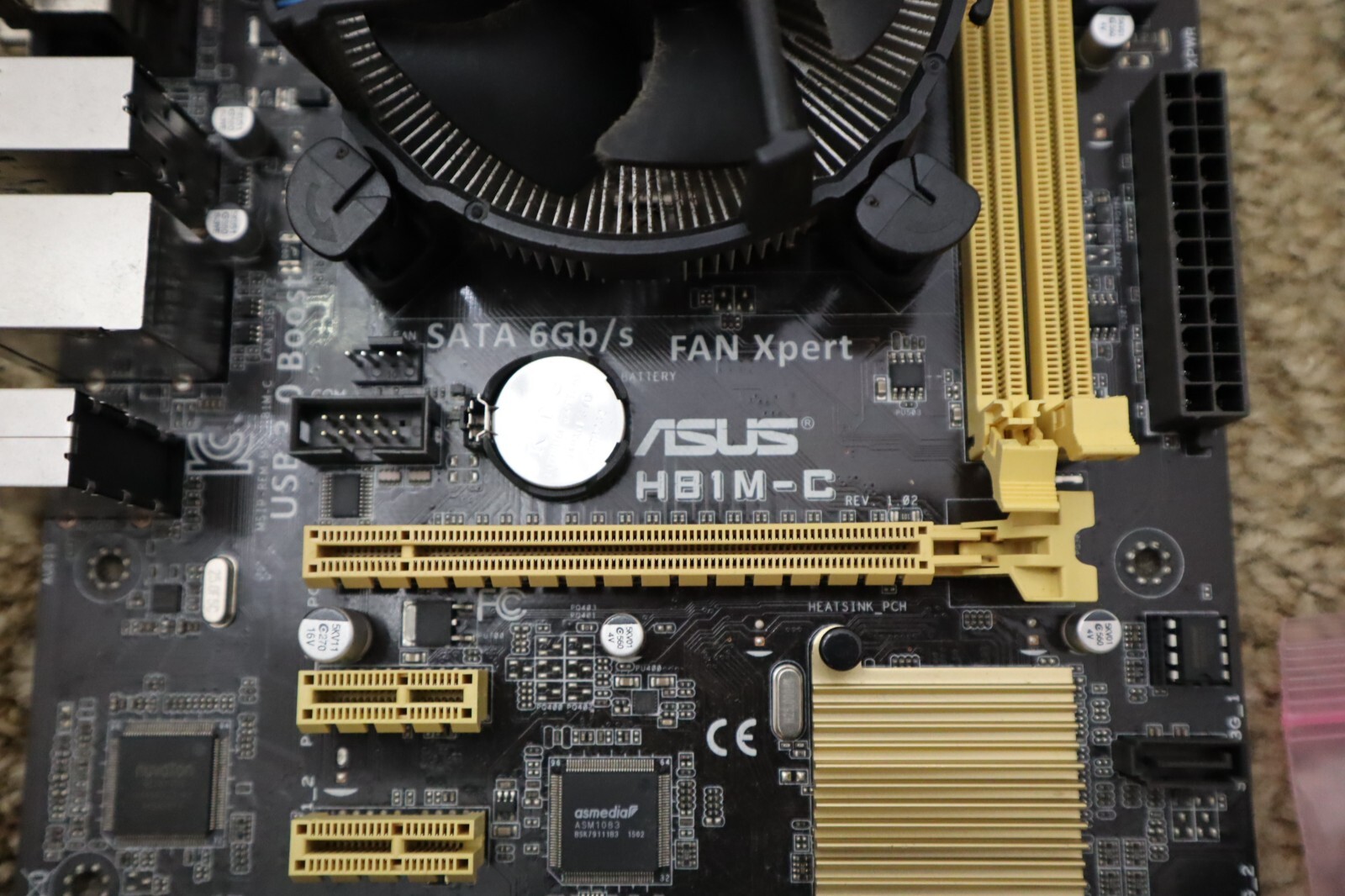 ASUS Motherboard H81M-C LGA 1150 3.0 USB W/ CPU Intel i3-4130 3400Mhz I/O Shield