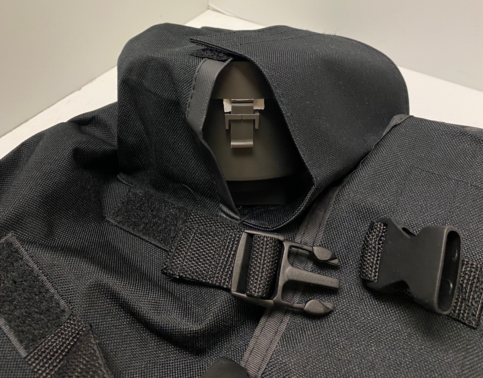 Black Tactical Drop Leg Gas Mask Pouch - Utility Pouch - Brand New