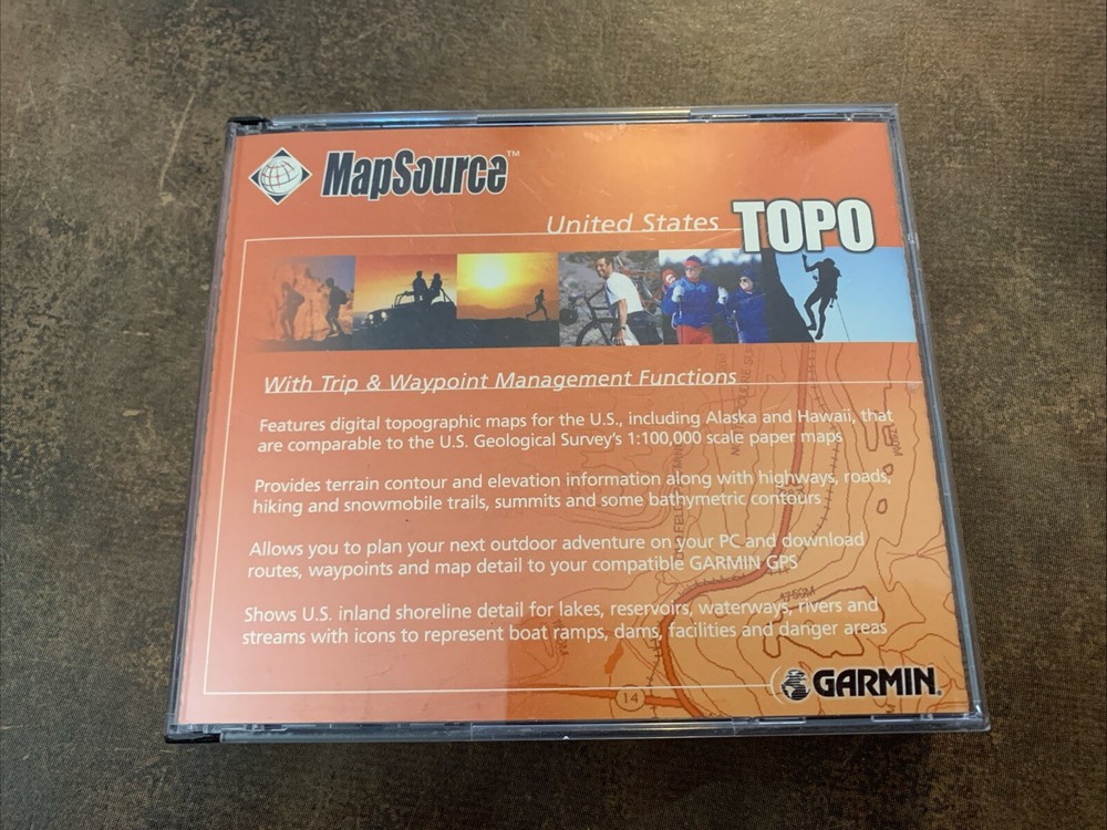 Garmin MapSource United States Topo 4 CD-ROM Set - Version 3.02