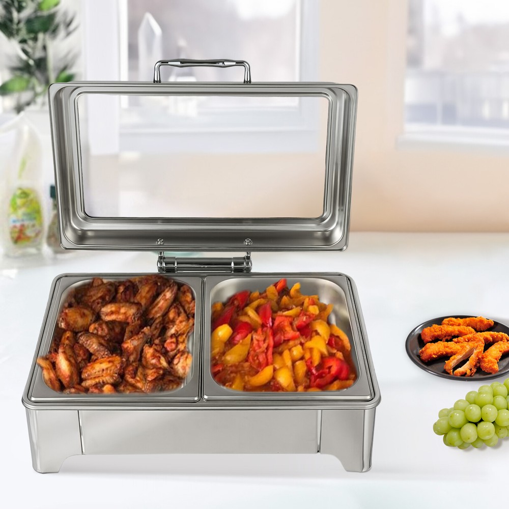Chafing Dish Buffet Set Chaffing Server Set Commercial Corrosion Resistant 9L
