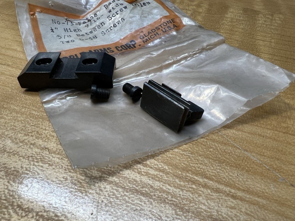 Remington 8, 81 Marbles BASE W/ Folding Leaf Rear Sight & Screw