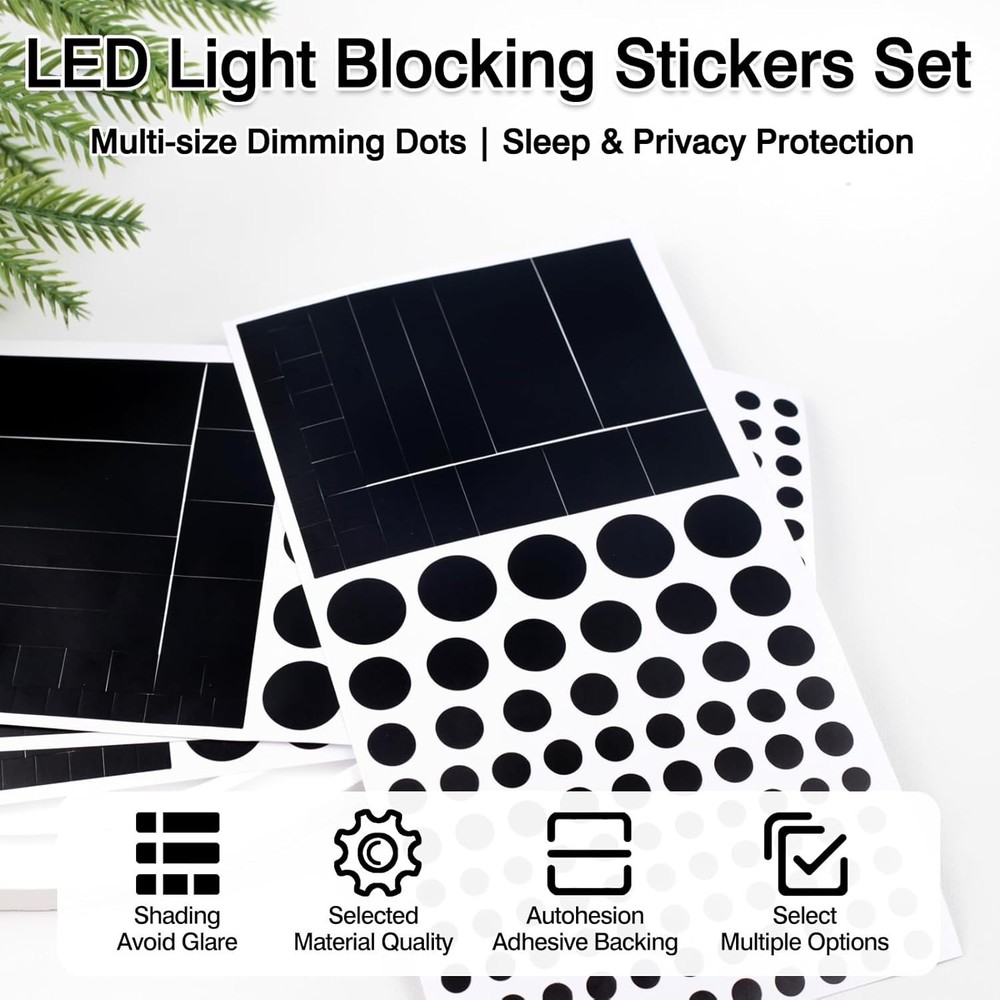 Restickable Black Webcam Covers - Versatile Privacy Stickers for All Devices