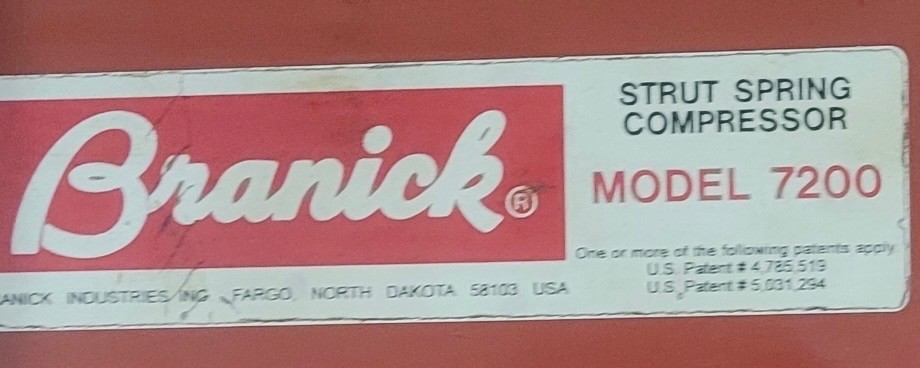 BRANICK Model 7200 Strut Spring Compressor