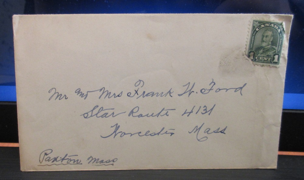 Canada Stamped Envelope; 1¢ King George V
