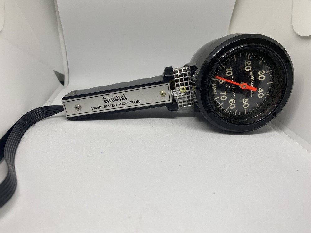 Vintage Airguide Model 918 Wind Speed Indicator Windial