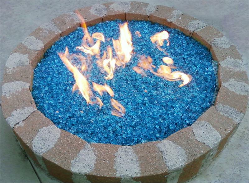 40 Pound Fire Glass - 3 COLOR  Options -  Fire Pits & Fireplace
