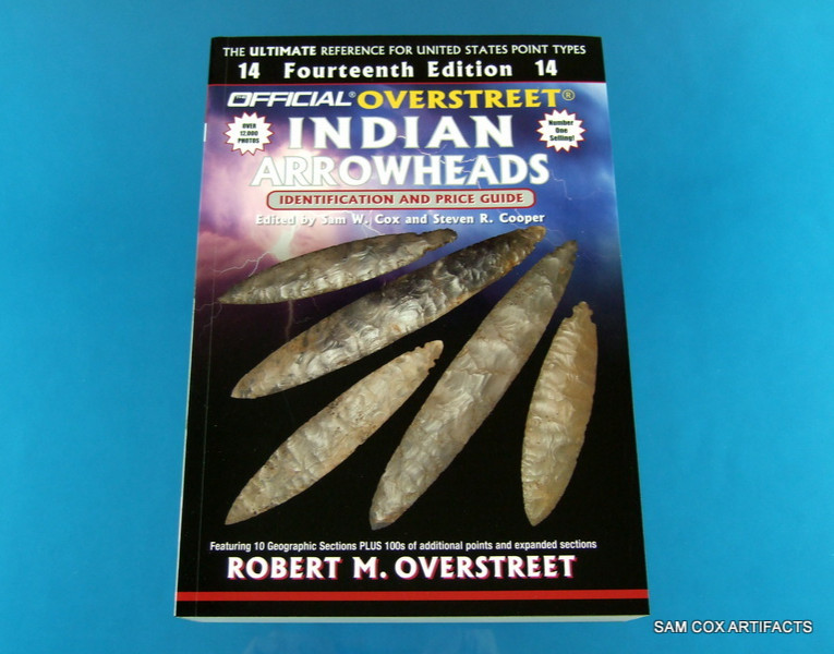 Brade New Signed Copy 14th Edition Overstreet Indian Arrowheads Guide