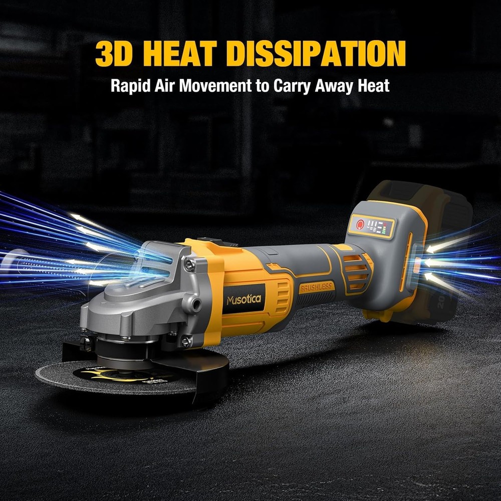 4.5" Brushless Cordless Grinder - Ergonomic, Variable Speed for Professionals