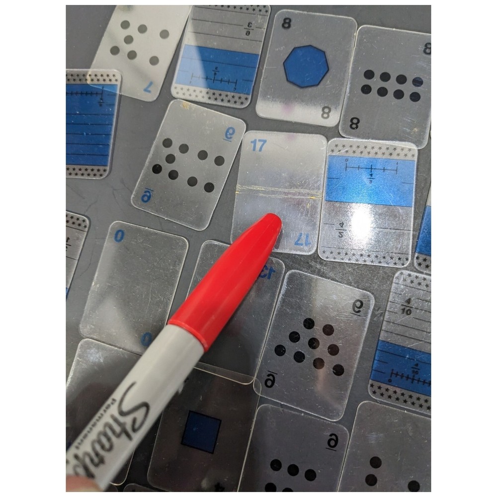 Overhead Math Manipulatives Dominoes Teaching Tiles