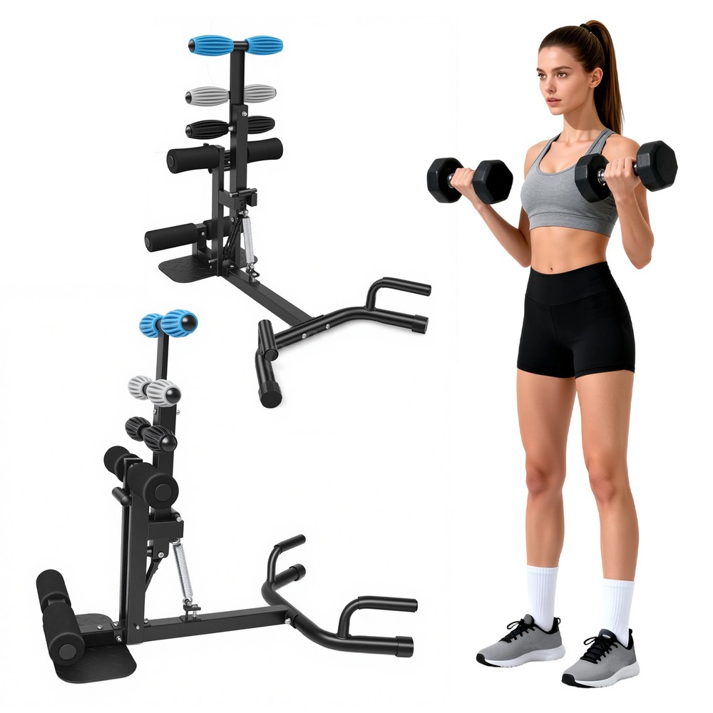 Deep Squat Training Machine Adjustable Resistance Foam Rollers Compact Workout