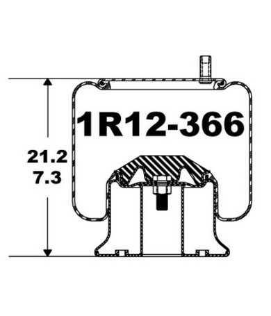 Continental Ag 1R12-366 Air Spring Rolling Lobe