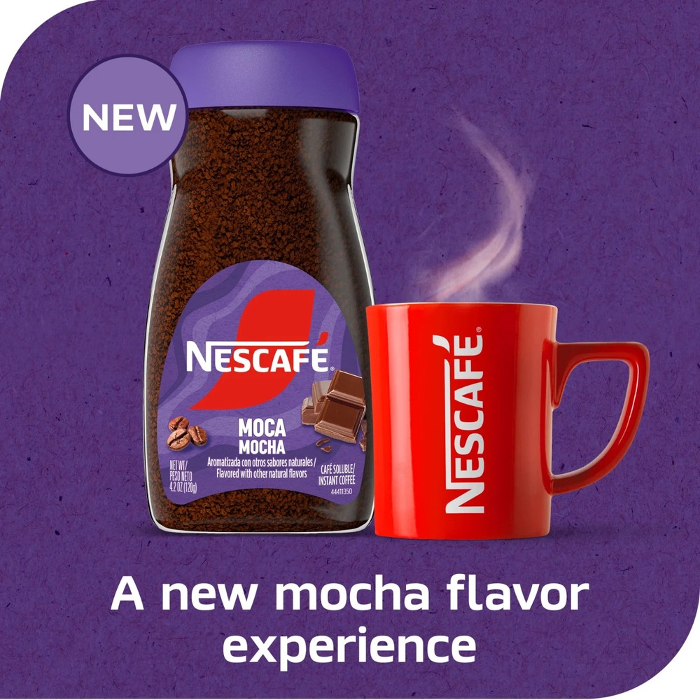 NESCAFE Mocha Instant Flavored Coffee, 4.2 Oz