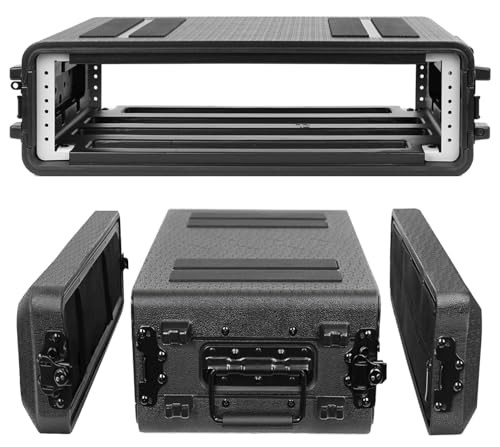 2U Rack Case Shallow 12" Depth, 19" Rackmount Flight 2U Rack Space 12" Deep